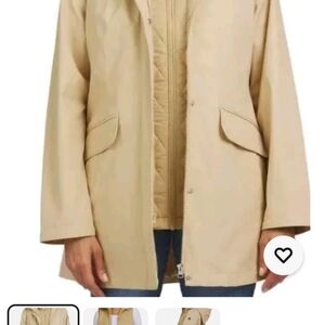 Lands End Women's 3-in-1 small coat, tan, NWOT